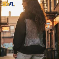 Sudadera con capucha de malla hueca sin espalda para mujer, sudadera de manga larga de Color sólido, Top informal para otoño e invierno, regalo de Navidad perfecto