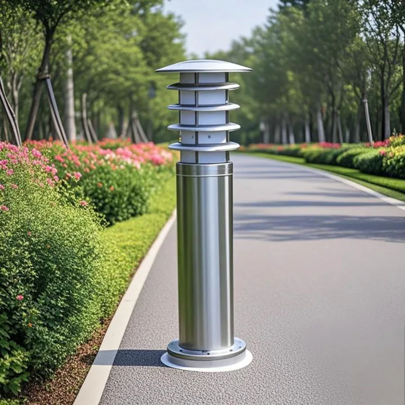 Stainless Steel Lawn Lamp for Villa Community Park Square Courtyard Lighting Outdoor Decorative Lamp Post