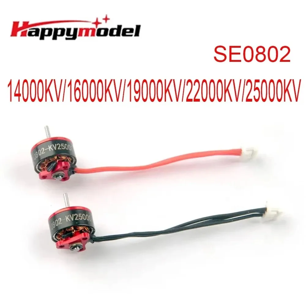 4PCS Happymodel SE0802 1-2S Brushless Motor 14000KV 16000KV 19000KV 22000KV 25000KV For Mobula7 Snapper7 FPV DroneUniFly