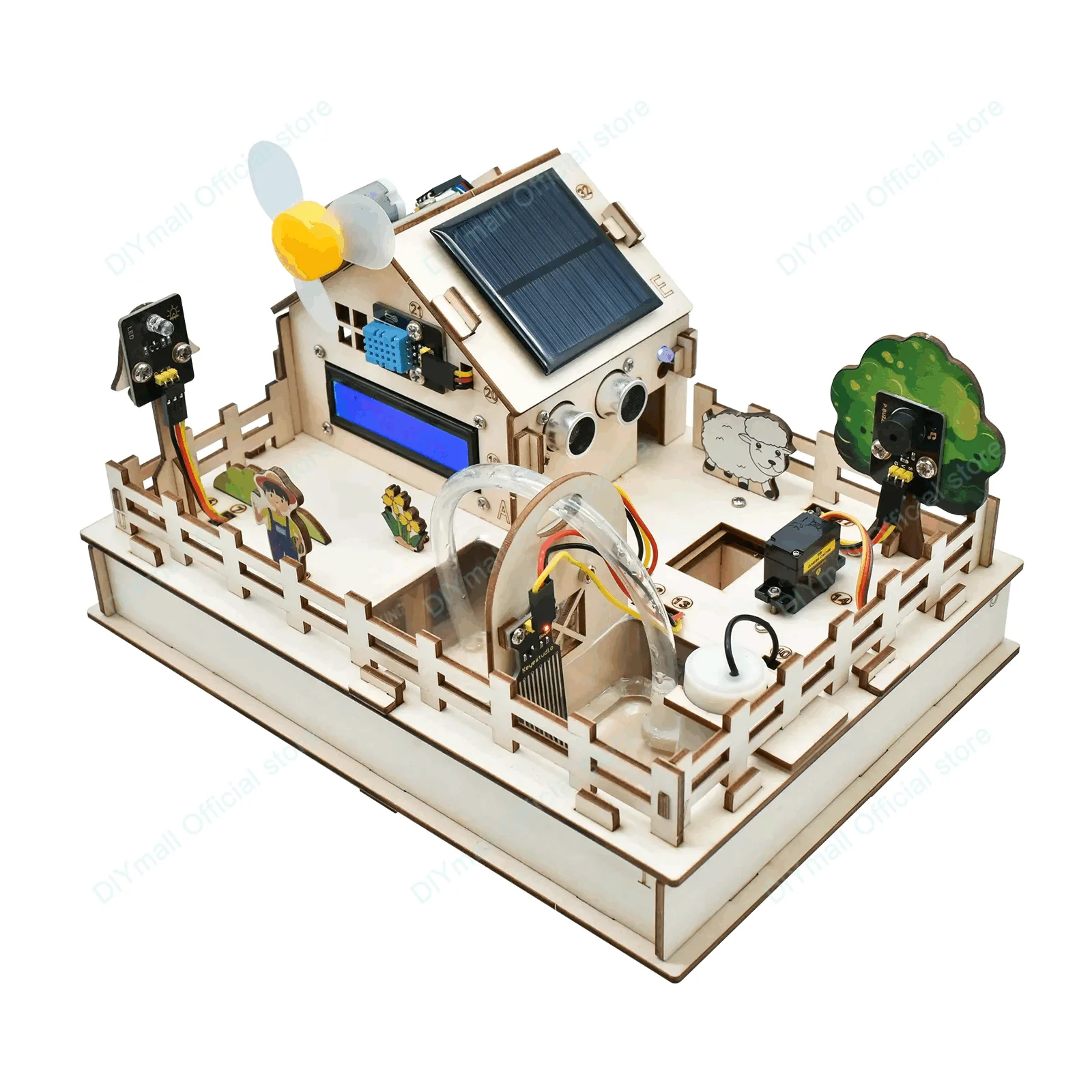 Keyestudio Smart Farm IoT Starter Kit Arduino/ESP32 متوافق مع الخدش 3.0 STEM التعليمية لتقوم بها بنفسك عدة للبرمجة الزراعية