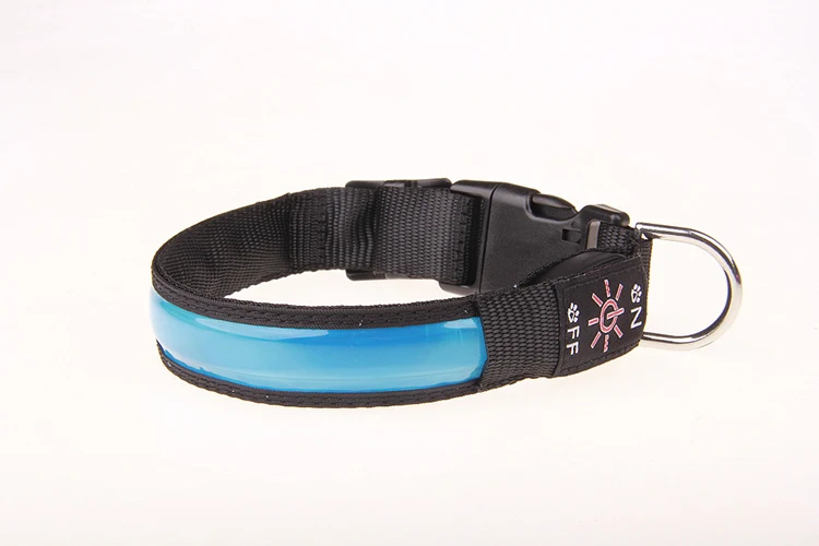 Pinkycolor USB Lade LED Hund Kragen Leucht Licht Nacht Sicherheit Reflektierende Leder Glühenden Kragen Für Hunde Haustiere Wiederaufladbare – Detail 7