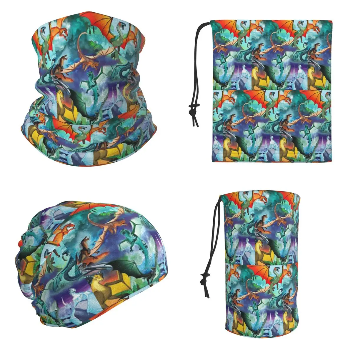 Wings Of Fire All Dragon Series Bandana Neck Gaiter Printed Mask Scarf Multifunction Face Mask For Men Women Adult Winter