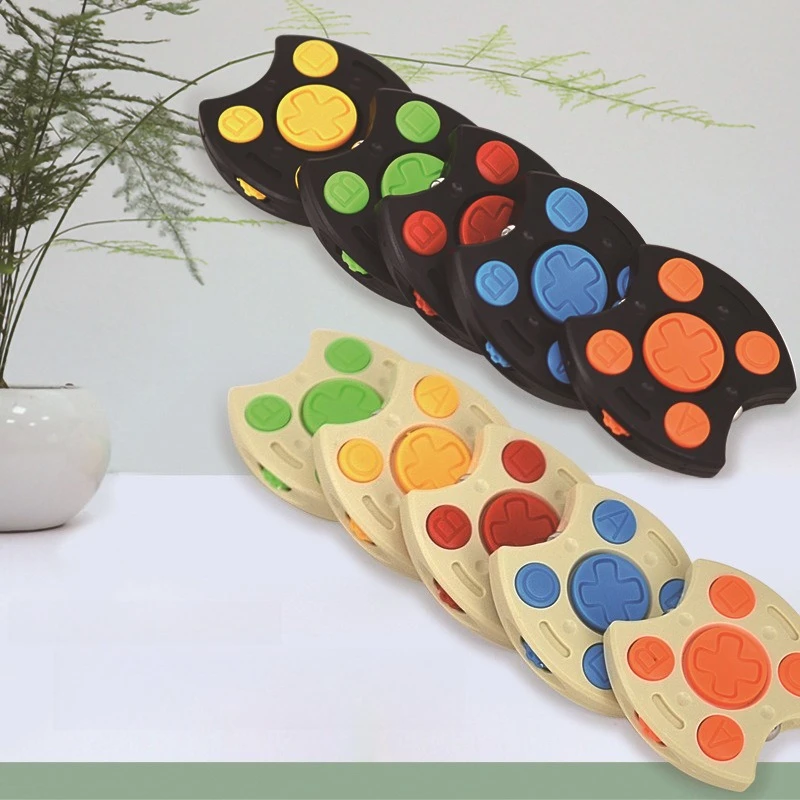 Ręka Fidget Spinne Roller Gamepad Cube Clicker EDC łagodzi stres zabawka Spinning Top Tip Gyro Antistresse dekompresja
