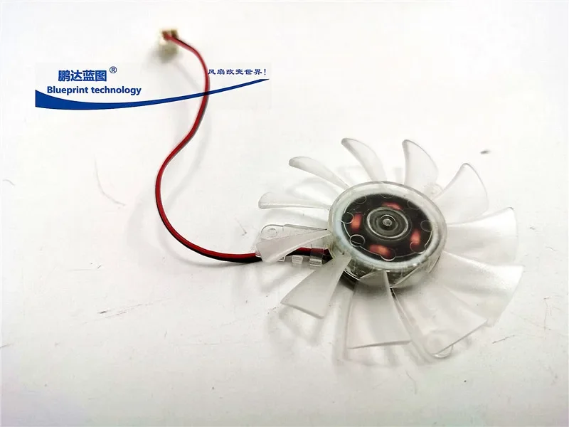 pa Mute Blueprint 55 * 10mm Graphics Card 5. 5cm 42mm Hole Spacing 12V Isosceles Transparent Support Cooling Fan