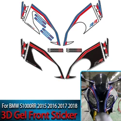 Autocollant de carénage avant de moto en gel 3D pour BMW S1000RR 2015-2018, autocollants de moteur de véhicule