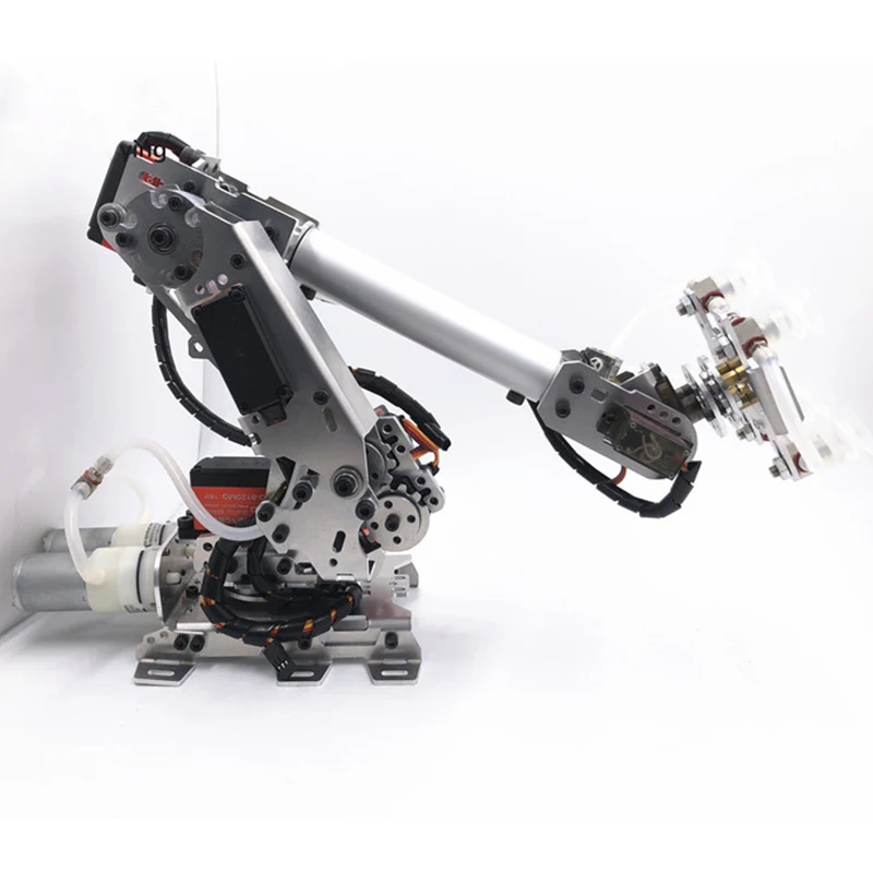 Brand New Robotic Arm Metal Aluminum Alloy Industrial Robot Model Six-axis Robot Dual Servo Drive Air Pump Robotic Arm SNAM6800