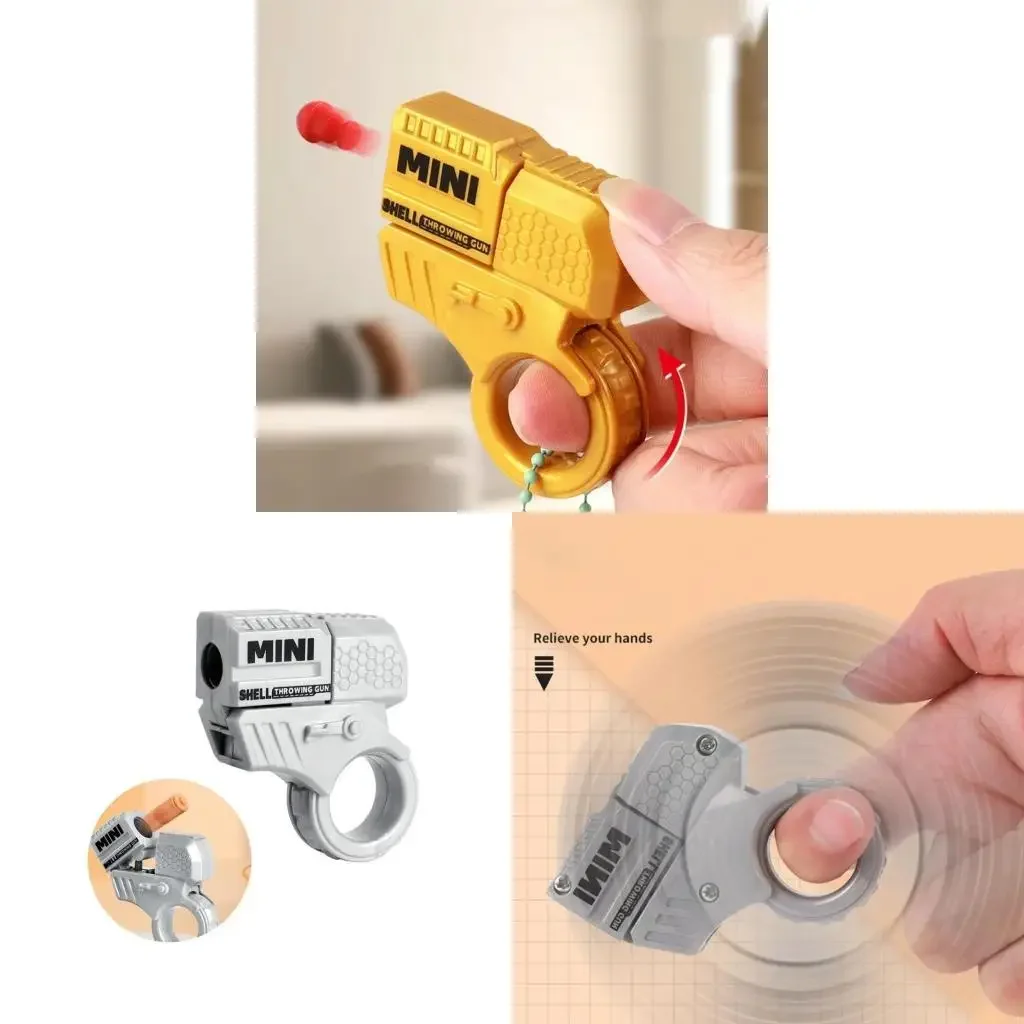 Mini Shell Pierścień do rzucania Pistolety zabawkowe Druk Marchew Pistolety zabawkowe Zabawna rozrywka Zabawka dla dorosłych