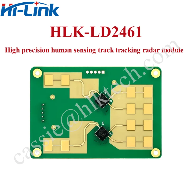 24G HLK-LD2461 Human Presence and Moving Micro-motion mmWave Sensor Tracking Module for Distance Angle and Speed