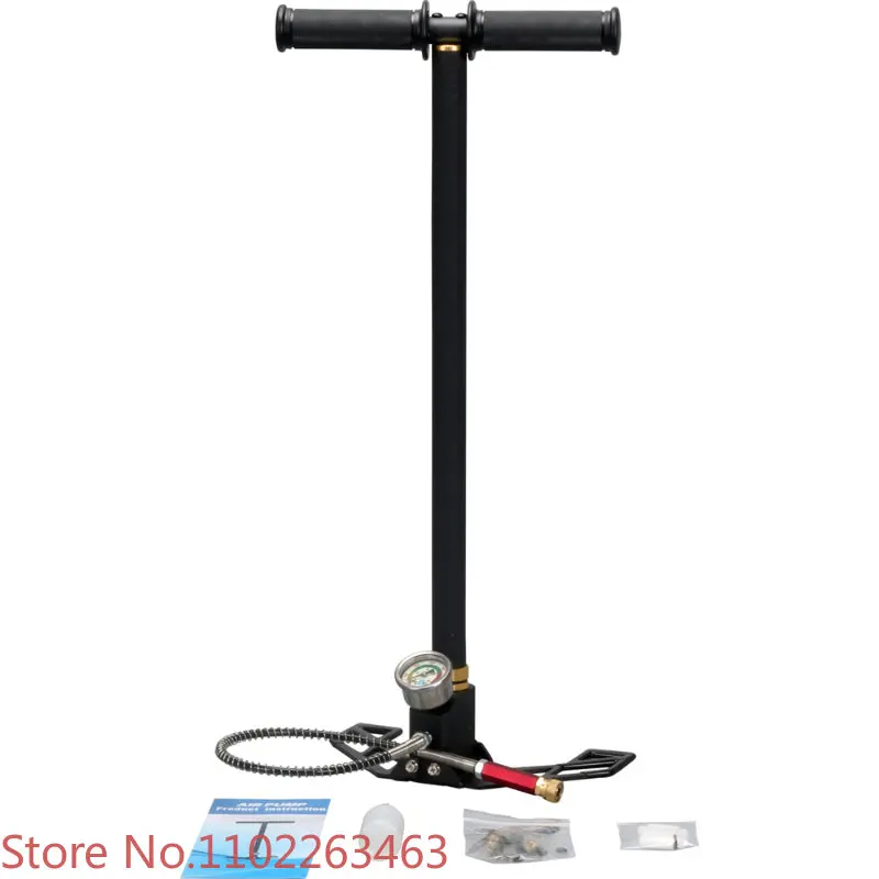 

High pressure pcp hand pump 4500psi for paintball scuba mini air tank