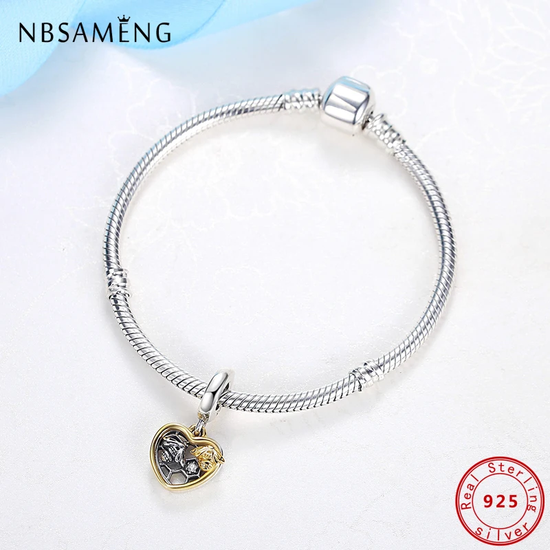 Original 100% 925 Sterling Silver Beads Dog Paw Turtle Charms Crystal Pendant Fit Pandora Bracelets Necklaces Women Diy Jewelry