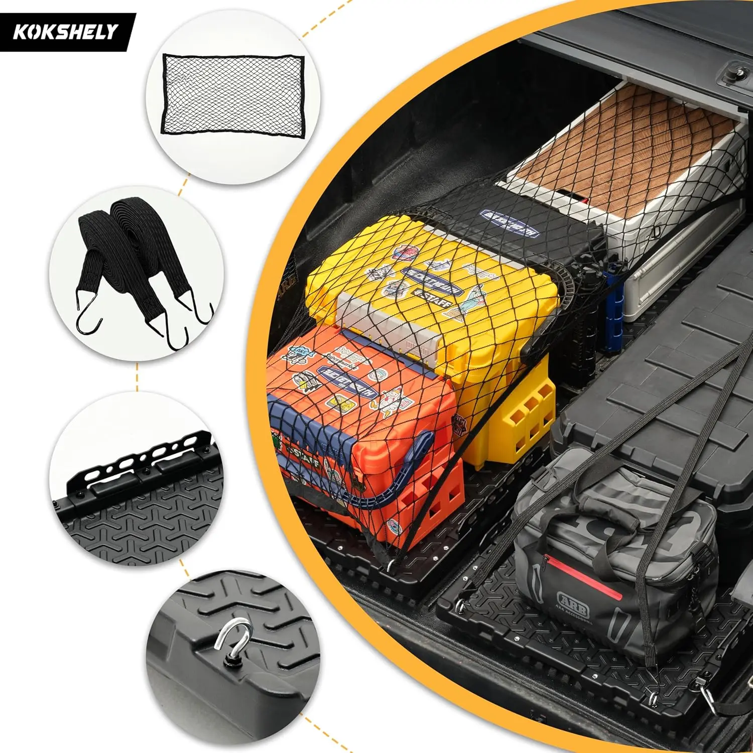 Truck Bed Cargo Organization: Heavy-Duty Dual-Wall Tray with Wheels for Full-Size Pickups