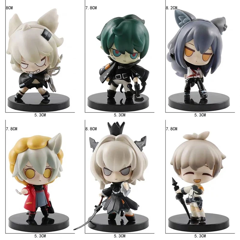 6種類のアニメゲーム「アークナイツ」のアクションフィギュア、アミヤ・テレサのPVC製フィギュア、コレクターズギフト