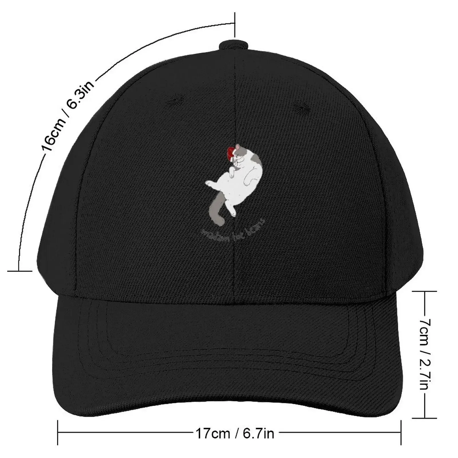 Madam Toe Beans Christmas Santa Cat Meowy Catmas Baseball Cap birthday Golf Uv Protection Solar Hat For Men Women's