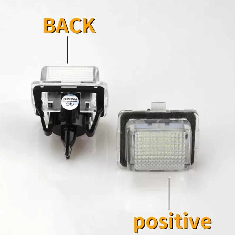 2Pcs CANbus Error Free LED Rear Number Plate Light Lamp for Mercedes W204 W212 C207 C216 S204 S212 W221