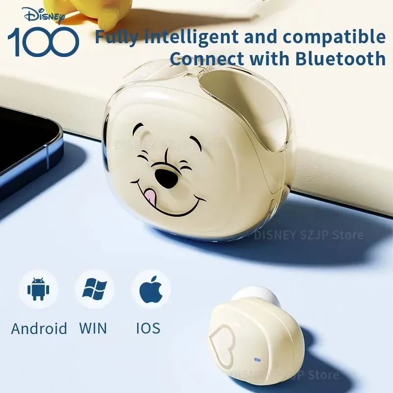 New Disney 100th Anniversary Series Wireless Bluetooth Earbuds D46 HIFI Sound LED Digital Display Headphones Long Battery Life