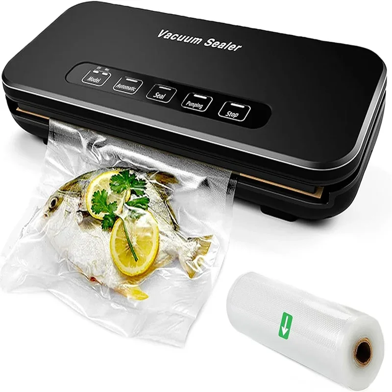 

Electric Automatic Vacuum Sealer Machine Dry/Moist Sealing Bag Storage Starter Kit for Food Beverage Apparel Chemical Storage