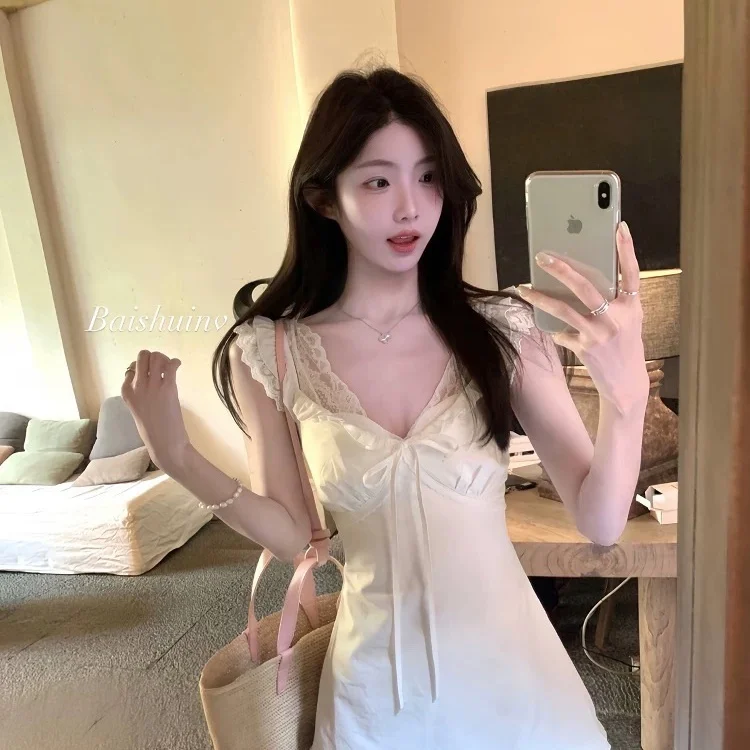 Vestidos femininos retalhos cordão chiffon em camadas midi saia boêmio leve artístico confortável férias moderno flowy