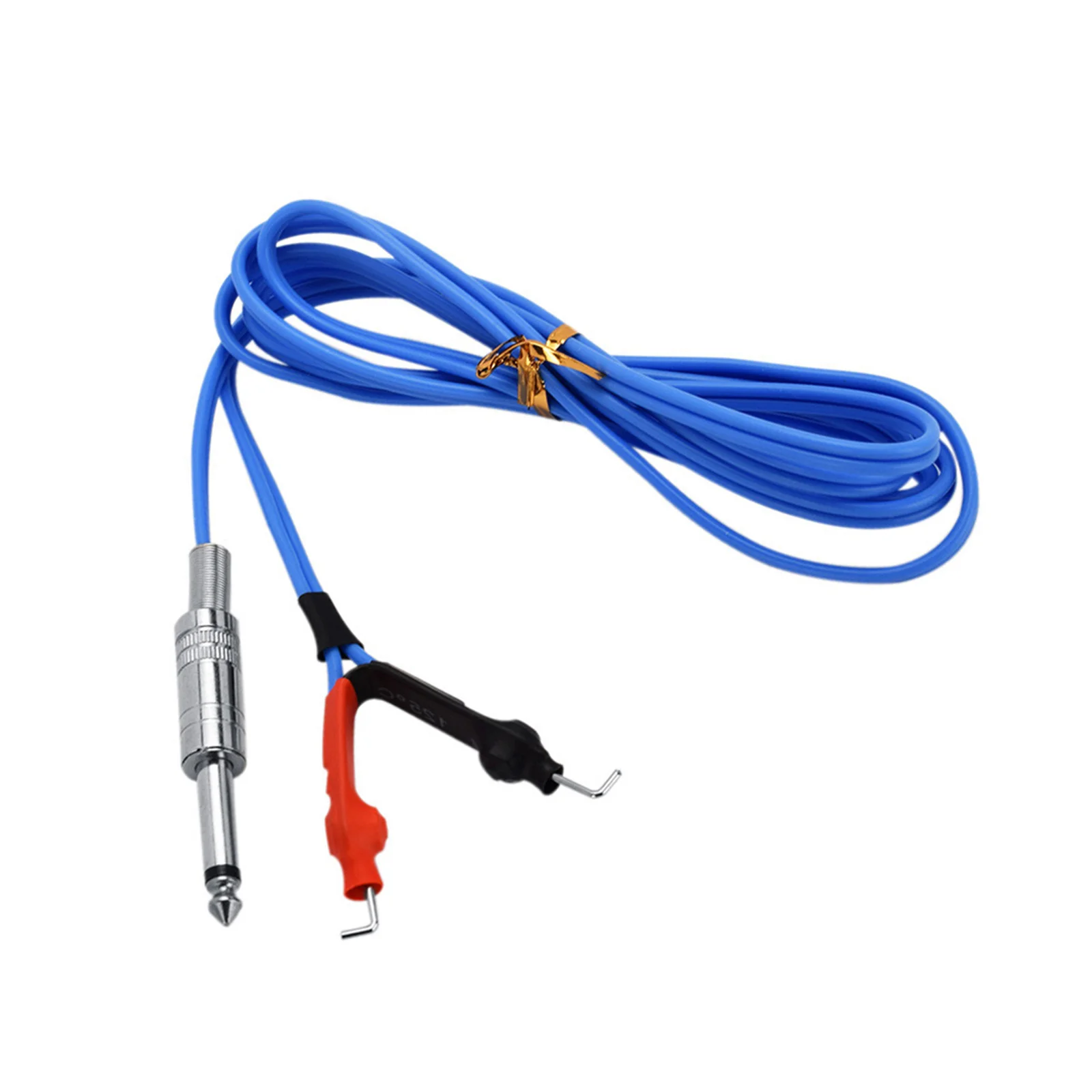 

Silicone Clip Cord Steel Plate Tattoo Machine Fireproof Flexible Durable Connector Stainless Steel Blue Clip Cords