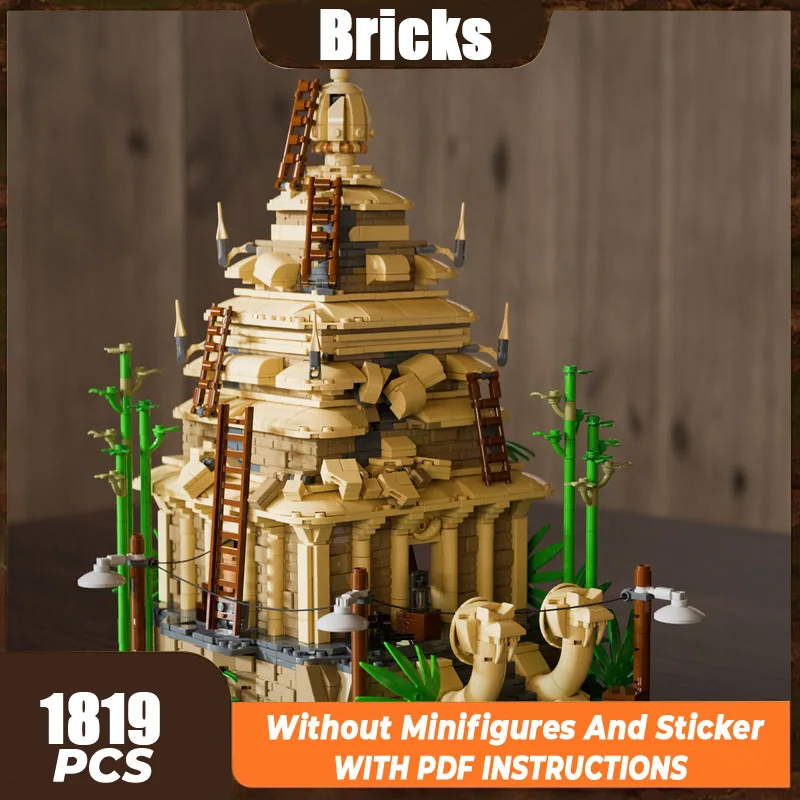 

Moc Building Blocks Classic Model Temple of the Forbidden Eye Modular Building Blocks Gift Children's Toy DIY Set Assembly