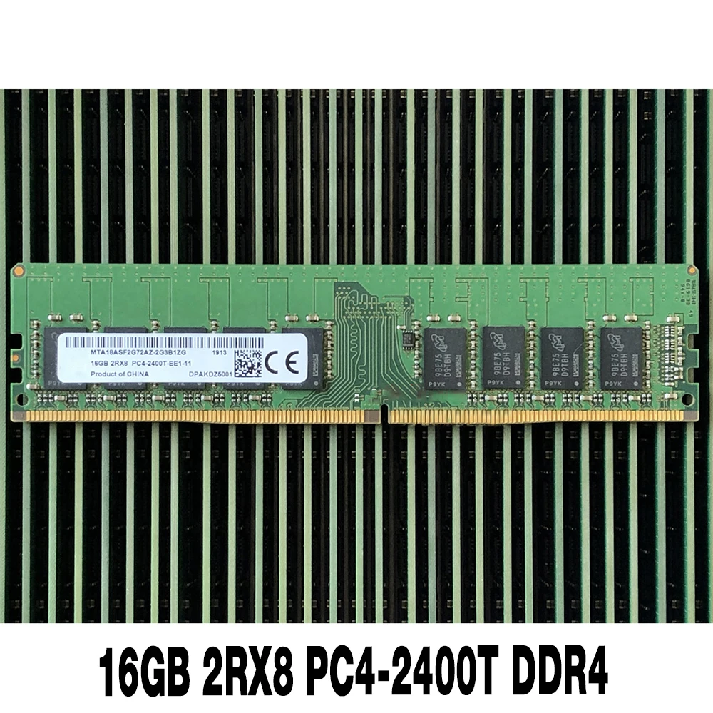 1PCS RAM 16G 2400 DDR4 ECC For MT Server Memory MTA18ASF2G72AZ-2G3B1ZG 16GB 2RX8 PC4-2400T DDR4