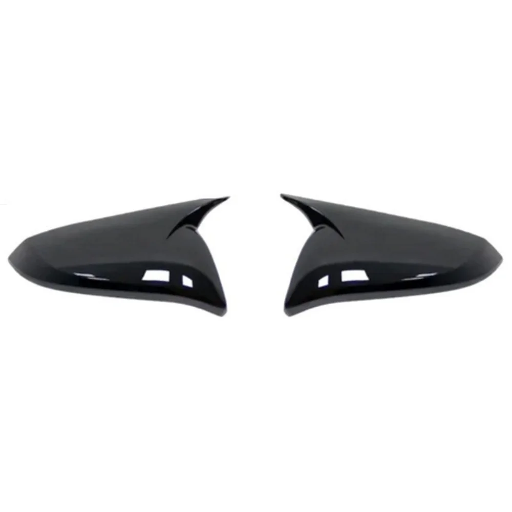 Car Upgrade Carbon Fiber Glossy Black Door Mirror Cover For Toyota RAV4 2013 2014 2015 2016 2017 2018 2019 Cars Accessories
