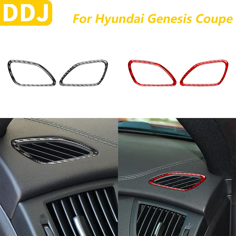 

Для Hyundai Genesis Coupe 2013-2016 углеродное волокно приборная панель defogging вентиляционное отверстие панель отделка автомобильные аксессуары наклейка