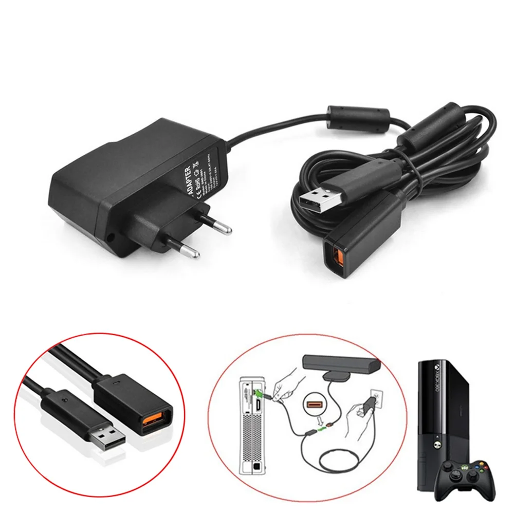 Power Supply Stable Durable Black 3 Specifications Power Adapter Plug Efficient Output Convenient Approximately 230cm/7.54ft