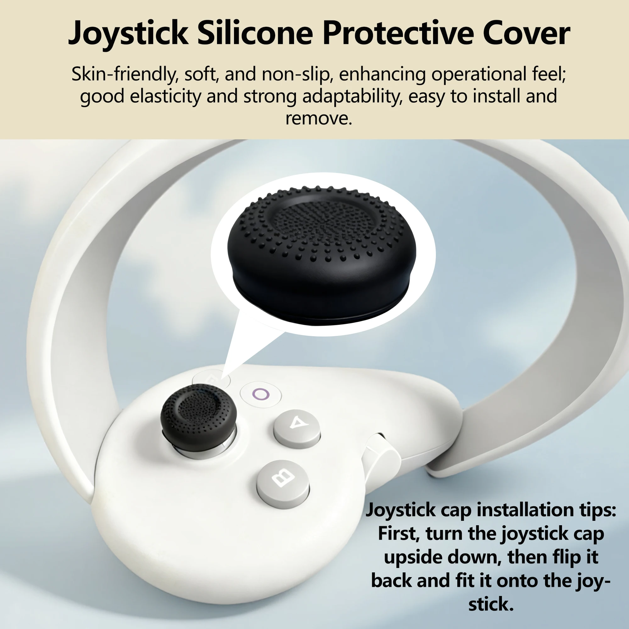 Wide-Face Mask Design For PICO4 ULTRA Wide Magnetic Replacement Mount Silicone Joystick Protection Caps Lens Covers Bundle