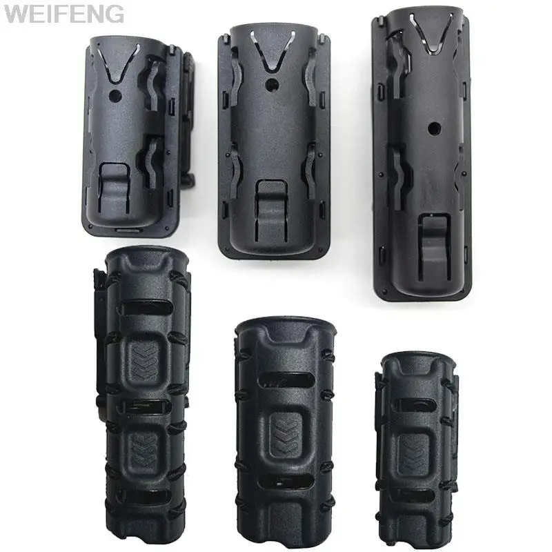 Tactical Spray Pouch Holder Flashlight Pouch Baton Holster with Rotation Belt Clip Self Defense Tool Holder Case