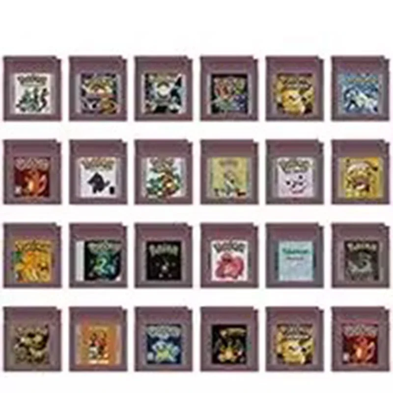 16-bitowa karta do konsoli do gier wideo GBC kaseta z grą seria Pokemon fabryka bitwy niebieski Kaizo brązowy boże narodzenie pomarańczowy dla GBC/GBA/SP