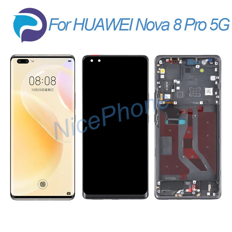 

For HUAWEI Nova 8 Pro 5G LCD Screen + Touch Digitizer Display 2676*1236 BRQ-AN00 Nova 8 Pro 5G LCD Screen Display