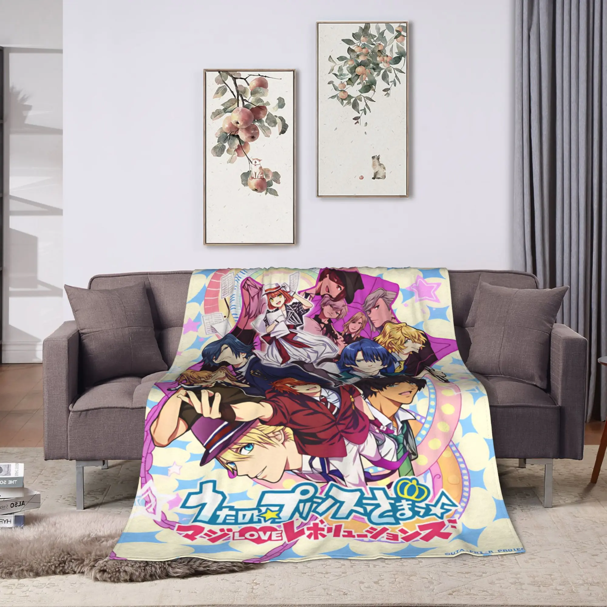 U-Uta no Prince-sama Hijirikawa Masato   Warm Soft Blanket  Decorative Plush Throw Living Room Flannel Bedspread Sofa Bed Cover