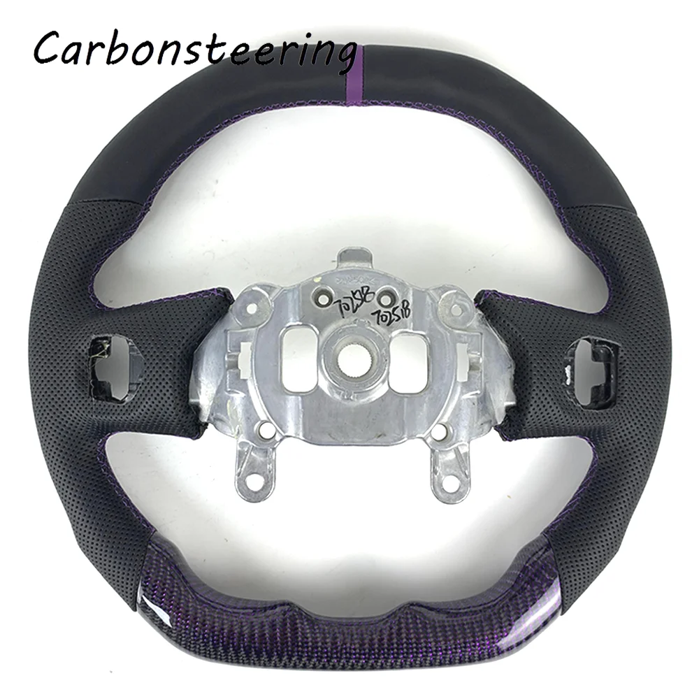 Customized cars accessories for Jeep carbon fiber steering wheel for Gladiator Wrangler new models 2018-now can be upgraded LED