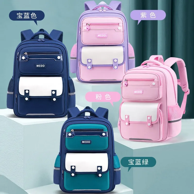 2024 waterproof Children School Bags For Girls Boys Kids Backpack Orthopedic Backpack schoolbag Primary School backpack mochila