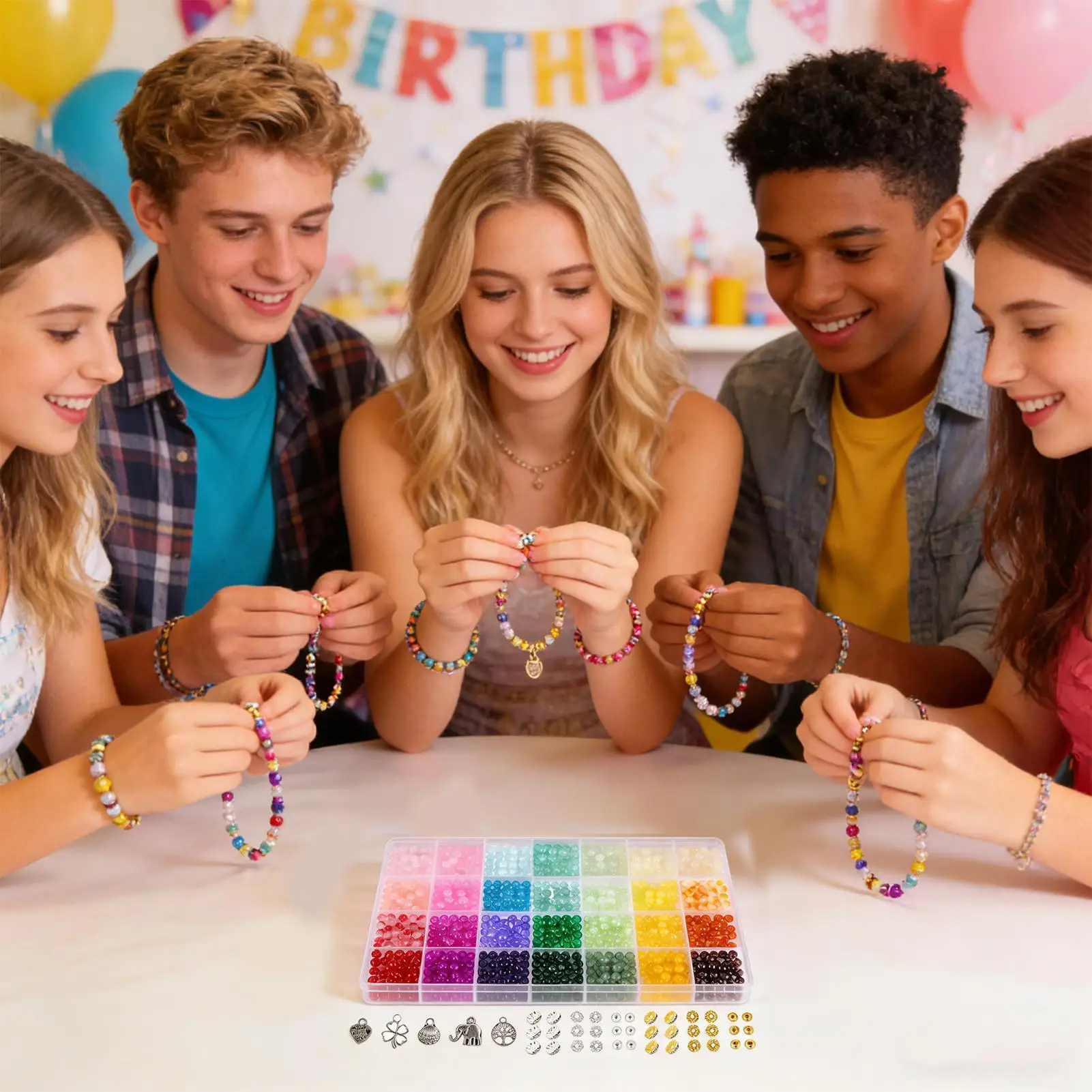 bead-kits-for-bracelet-making-28-color-glass-handmade-colorful-jewelry-crafts-charm-bracelet-making-kit-for-charm-necklace