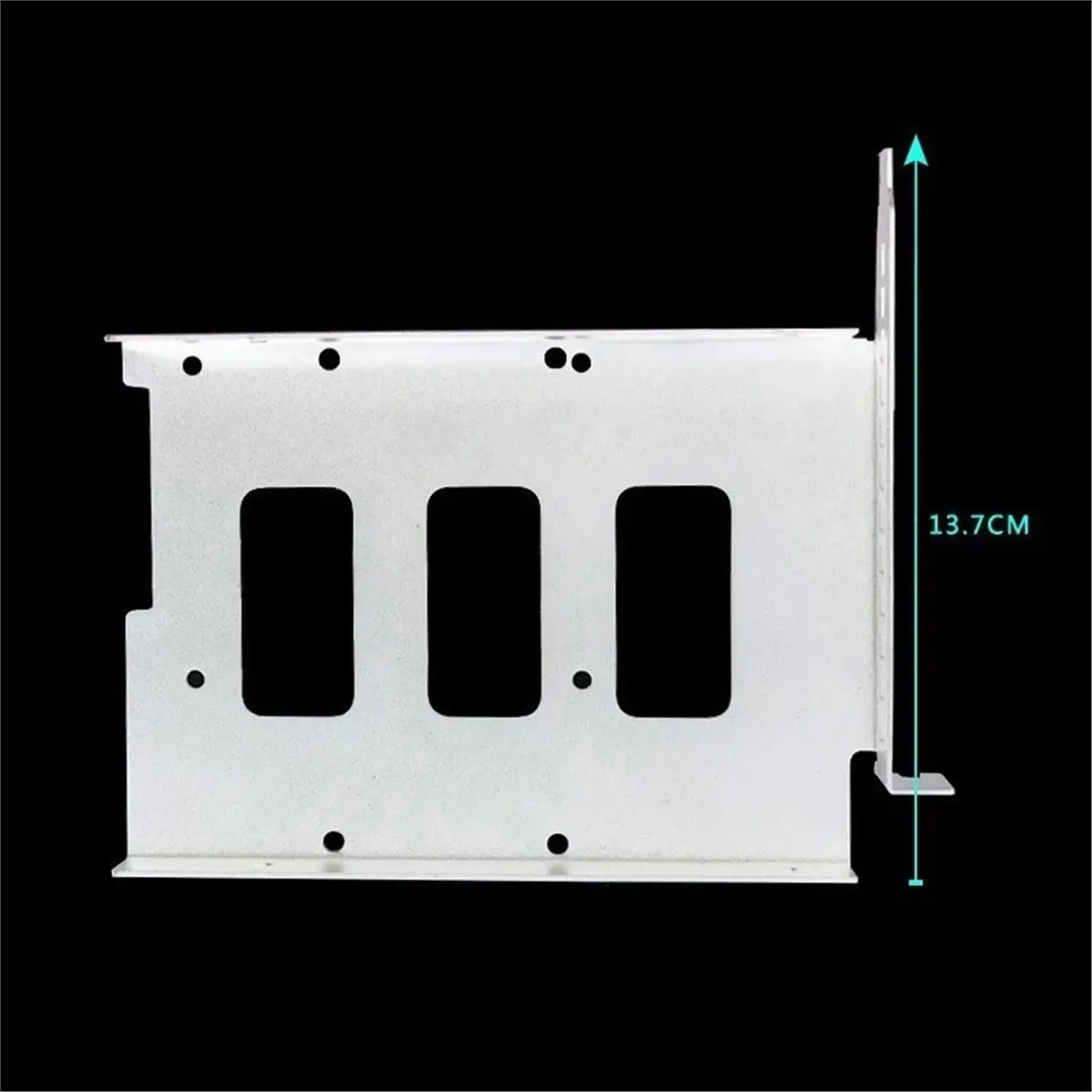 The Desktop Computer Case Universal Hard Disk Slot PCI Card Expansion Rack is Suitable for 3.5-Inch Hard Disks Black