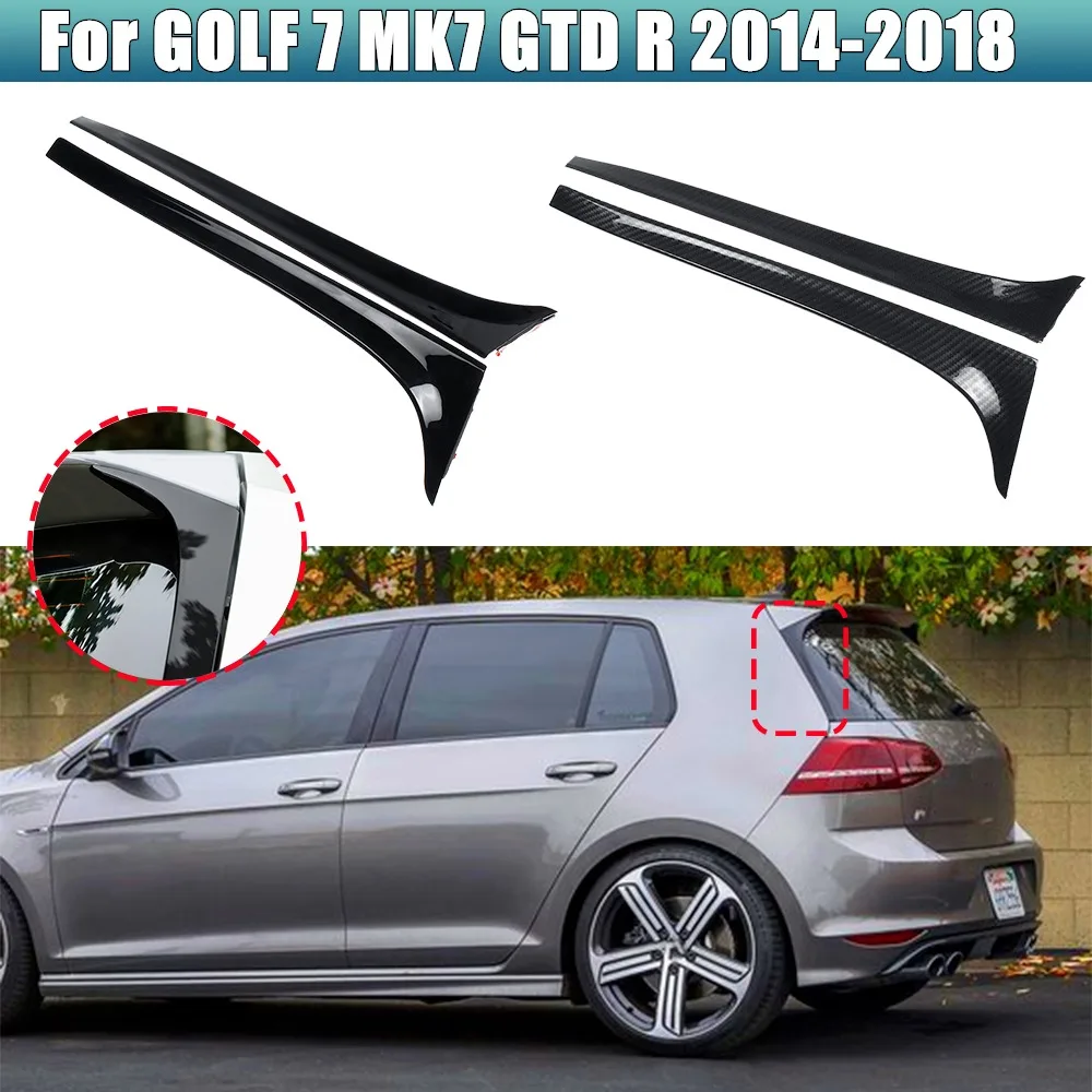 2x Brand New Rear Window Spoiler Side Wing For VW Golf 7 7.5 MK7 MK7.5 2014-2018