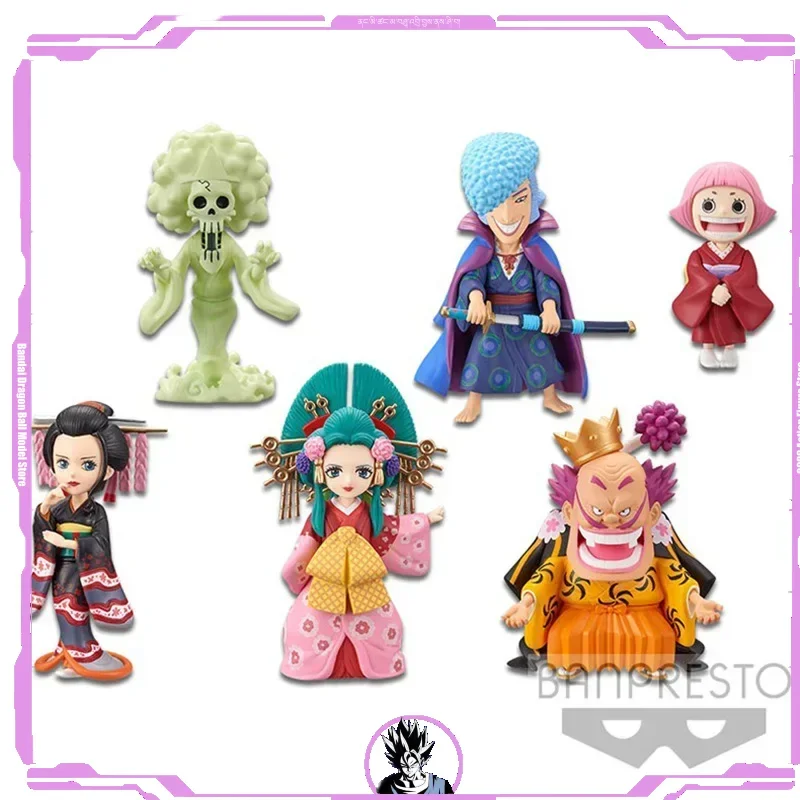 Bandai Genuine One Piece Figure WFC Brook Kozuki Hiyori Robin Toko Wano Country 06 Collectible Model Dolls PVC Action Toys Gift