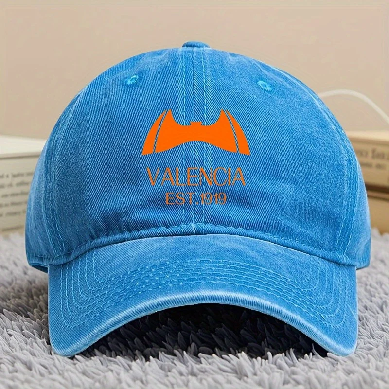 فالنسيا إف سي اسبانيا قبعة بيسبول رياضية لركوب الدراجات قبعة بيسبول عصرية للرجال والنساء متوافقة مع الصيد والسفر في الهواء الطلق