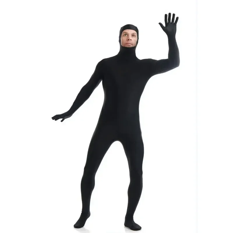 Zentai neuer Ganzkörperanzug für Erwachsene für Halloween-Männer, zweite Haut, enge Kompression, Nylon-Spandex-Body, Cosplay-Kostüme