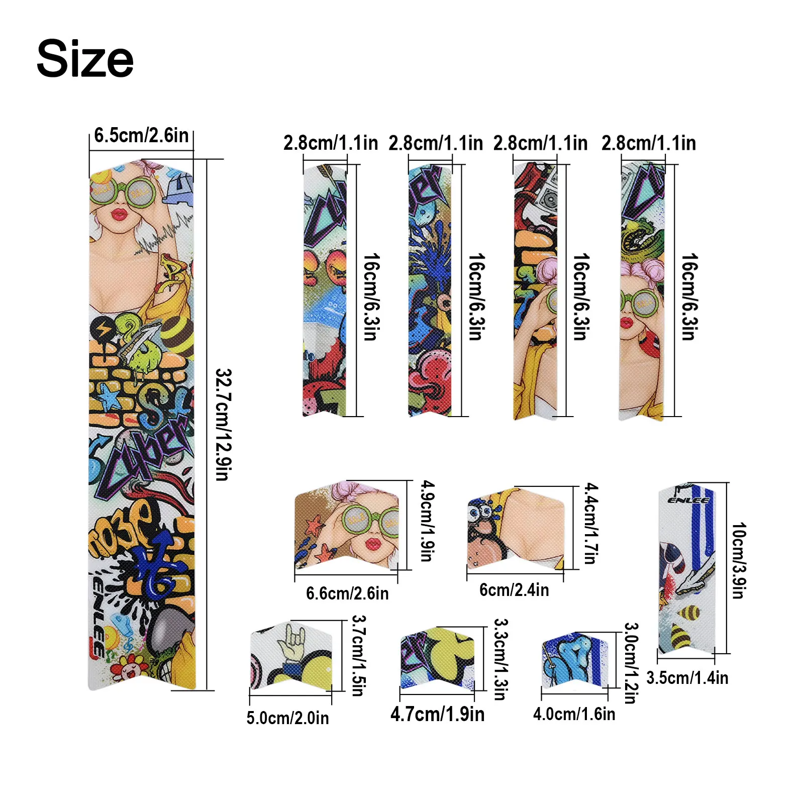 

High Quality Bicycle Stickers Protective Film Color Change Film Colorful Mountain Bike Protection Tape Reflective