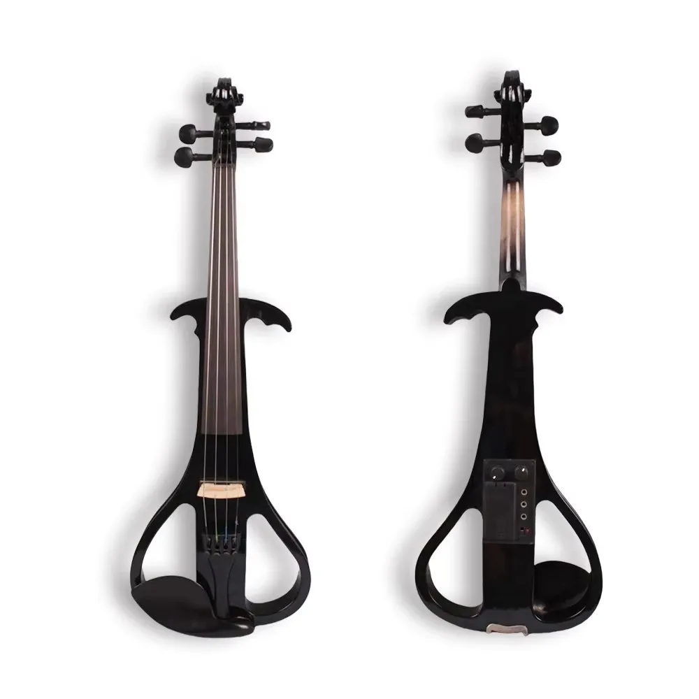 Electric Acoustic Electronic Violin Solid Wood Handcrafted Violin For Grade Examination Professional Performance Ebony Accessory