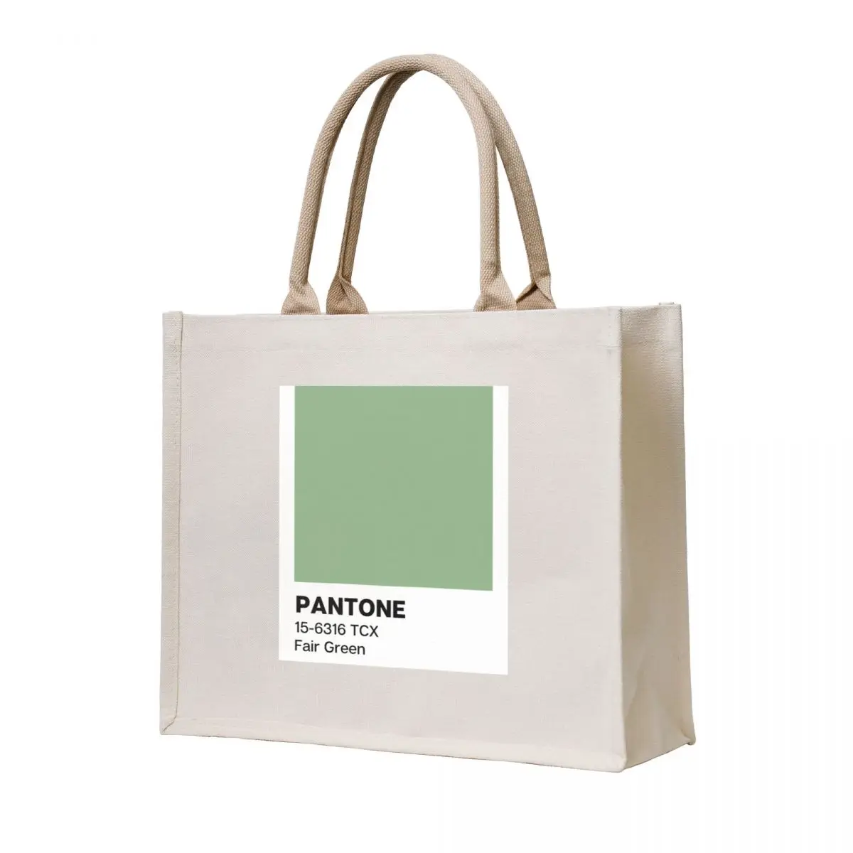 

Pantone Fair Green Tote Bag shopping bag Woman shopper bag university shopper