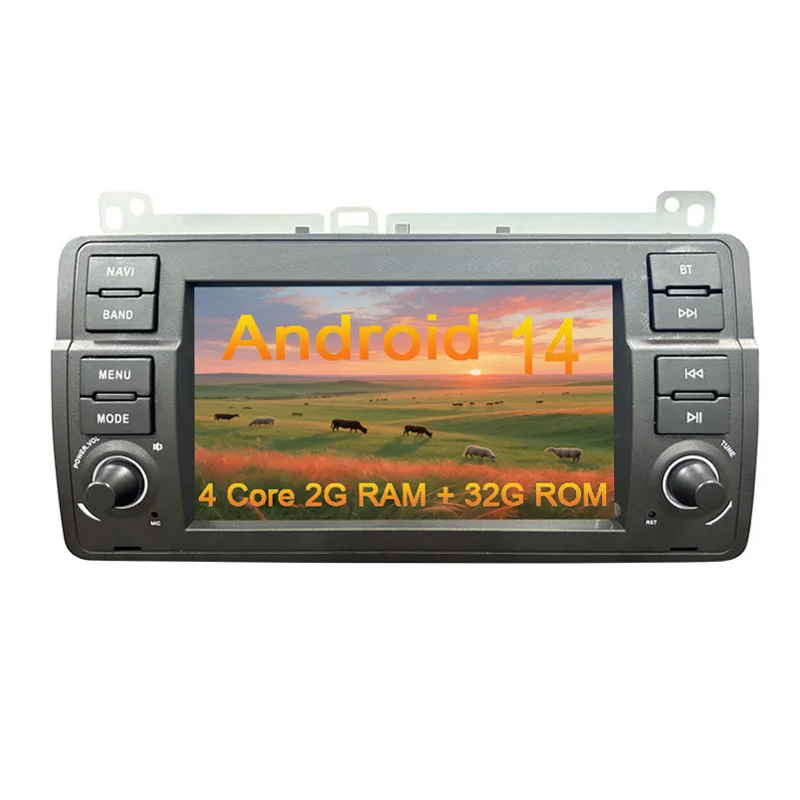 

Android car radio for BMW E46 Rover 75 MG ZT stereo screen Carplay Android Auto Bluetooth GPS Navigation FM radio 7’ [2+32G]