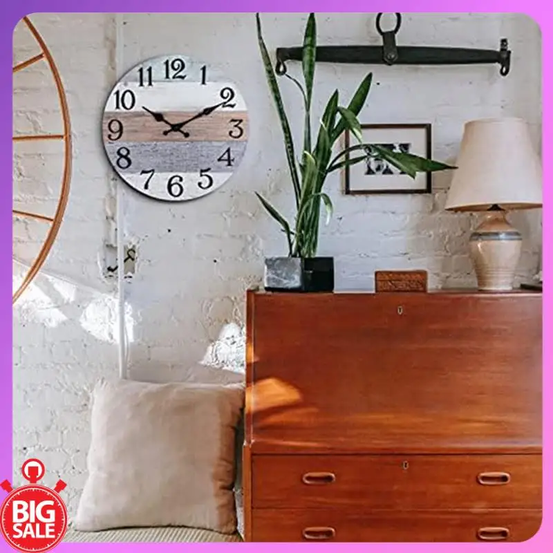 Big Deal Kitchen Clock Battery Operated,Rustic Vintage-Clock For Bathroom Kitchen Bedroom