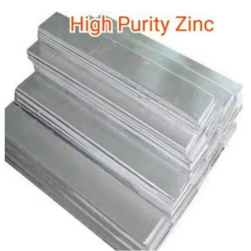 High Purity Pure Zinc Sheet Thickness 0.1-3mm Zn Plate Foil Size 100x150mm For Lab Science Battery Material Energy Storage