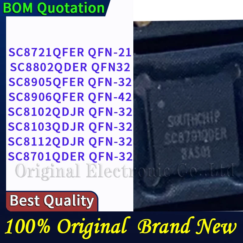 1Pcs SC8721QFER SC8905QFER SC8906QFER SC8102QDJR SC8103QDJR SC8112QDJR SC8701QDER SC8802QDER Laptop repair parts