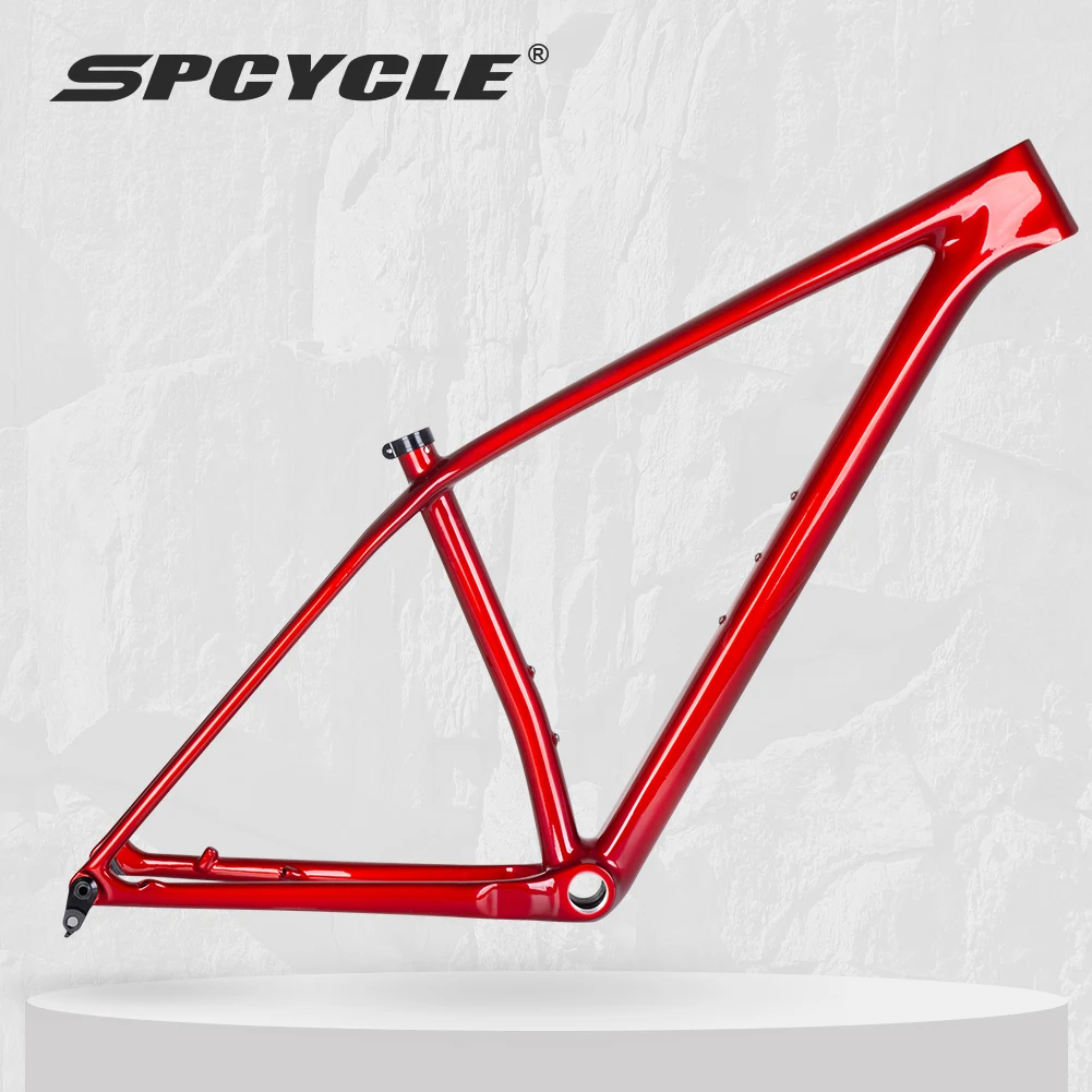 Spcycle 29er MTB Carbon Frame T1000 Carbon Hardtail Mountain Bike Frame BSA 148x12mm Boost Carbon MTB Frame 29