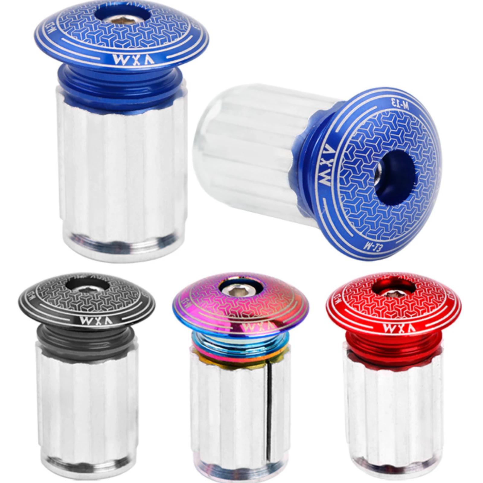 2PCS Bicycle Handlebar End Plugs Aluminum Alloy Handle Bar G