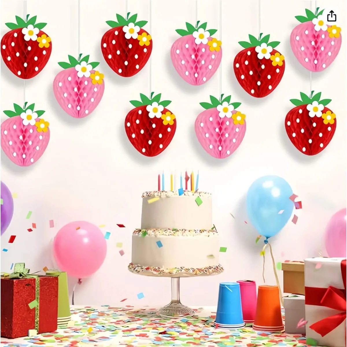 20pcs-strawberry-party-decorations-strawberry-honeycomb-balls-berry-first-theme-tissue-paper-honeycomb-tabletop-hanging-decor